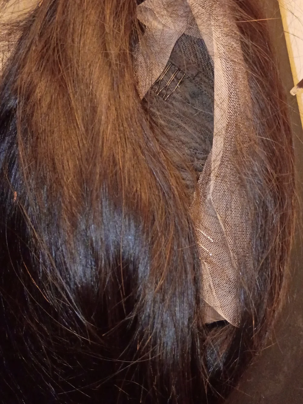Black Lace Front Wig with Adjustable Strap - Unbranded
